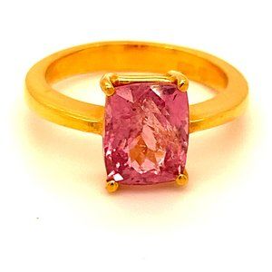 Tajik Spinel 3.10ct Solid 22K Yellow Gold Ring